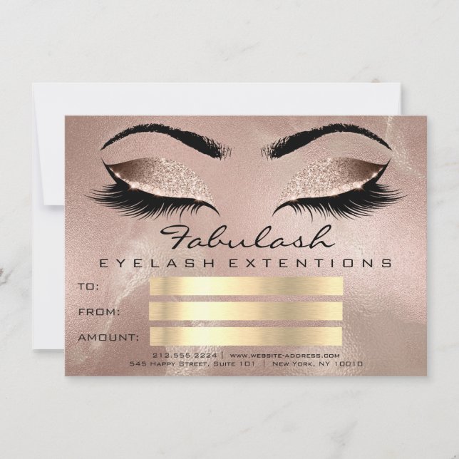 Lashes de luxe Rose maquillage Artiste certificat  (Devant)
