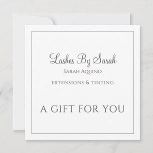 Lashes Et Services De Beauté Sage Texté Vert