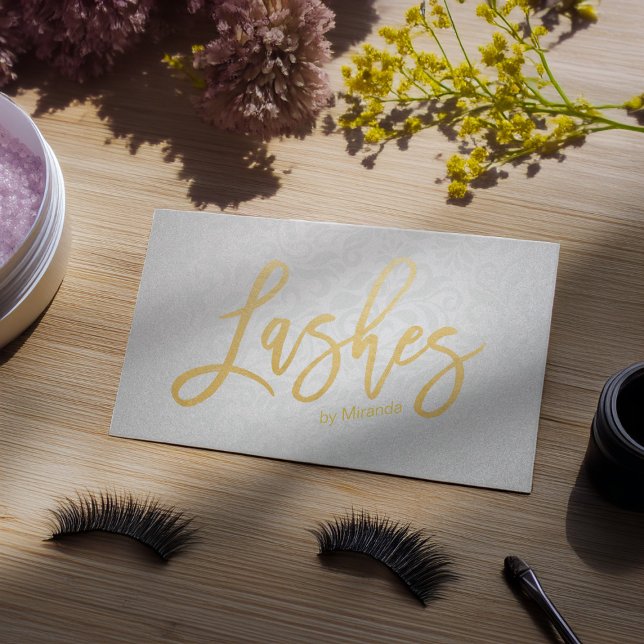 Lashes Or Moderne Lashes Script Texte Rendez-vous (Créateur téléchargé)