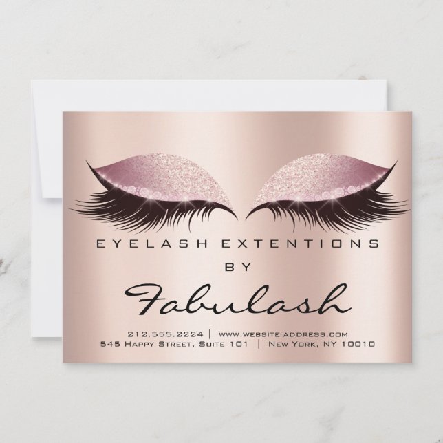 Lashes Prolongation Instructions de suivi SPA rose (Devant)