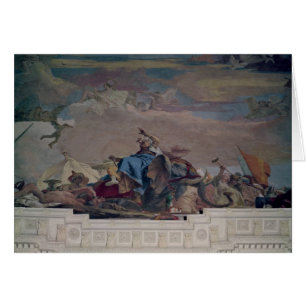L'Asie, un de quatre continents du plafond