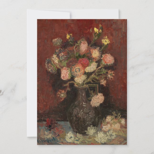 L'aster chinois et le gladioli | Vincent van Gogh (Devant)