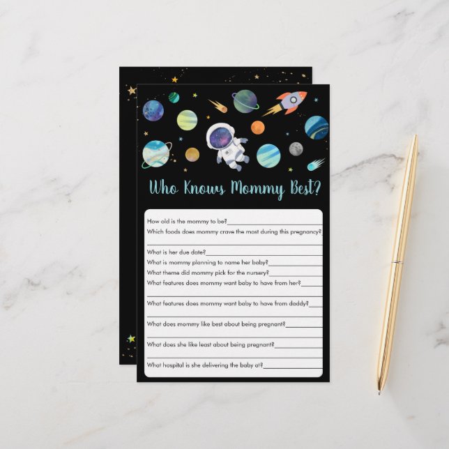 L'Astronaute De L'Espace Qui Connaît Mommy Meilleu (Devant/Arrière en situation)