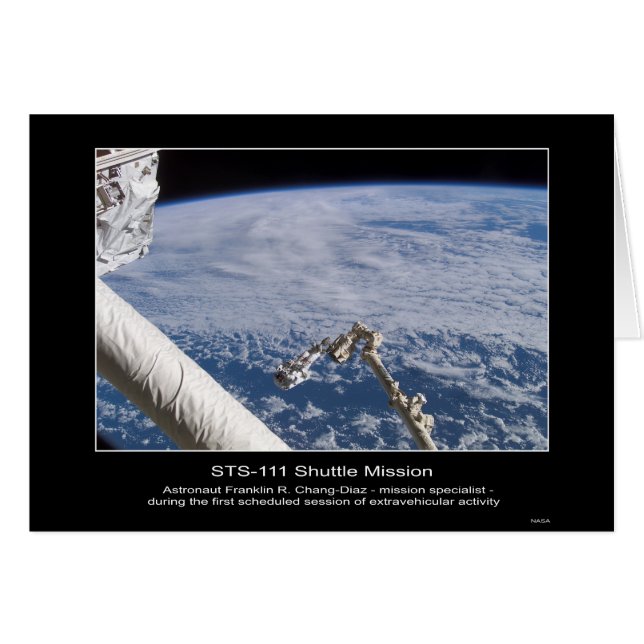 L'astronaute Franklin R. Chang-Diaz Espace extra-a (Devant horizontal)