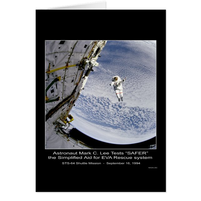 L'astronaute Mark C. Lee Teste la navette STS-64 " (Devant)