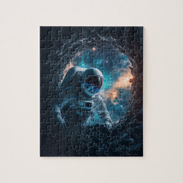 L'Astronaute Pille Dans Un Puzzle Astéroïde (Vertical)