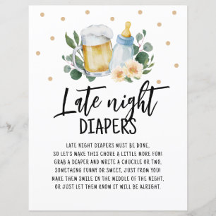 Late Night Diapers Signale Bébé Brasse De La Végét