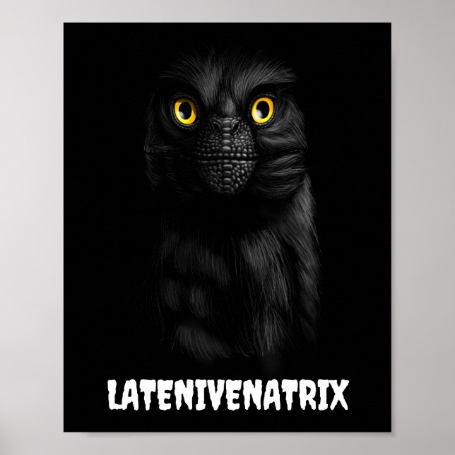 Latenivenatrix Troodon Stenonychosaurus Affiche (Devant)