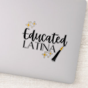 Latina Éduquée Avec Étoiles Et Sticker Tassel