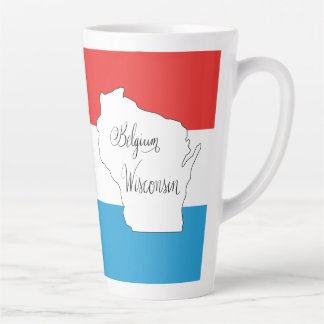 Latte Belgique, WI (cahier assorti disponible) Tasse à l
