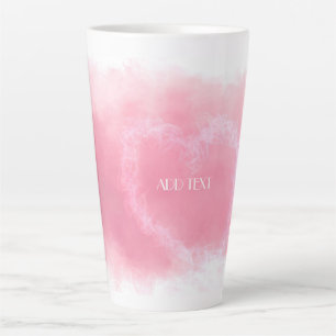 Latte Belle tasse à café au coeur rose doux