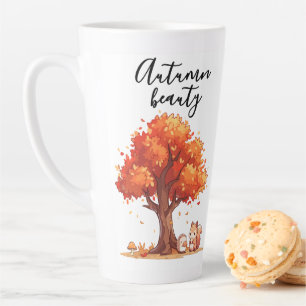 Latte Belle tasse à café d'automne