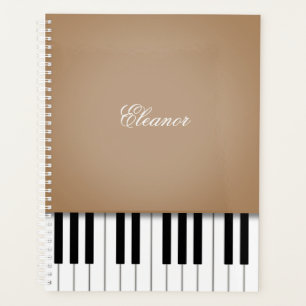 Latte Brown Piano Music Clavier Customisé