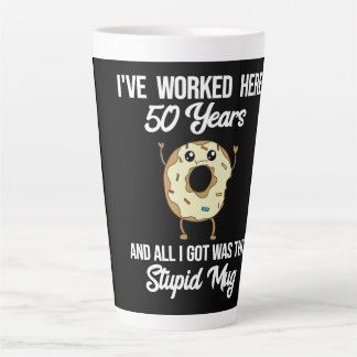Latte Cadeau de tasse d'appréciation de 50 ans de travai