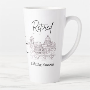 Latte Cadeau de tasse de retraite pour voyageurs