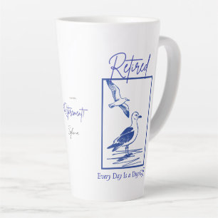 Latte Cadeau Tasse de Voyage pour la Retraite