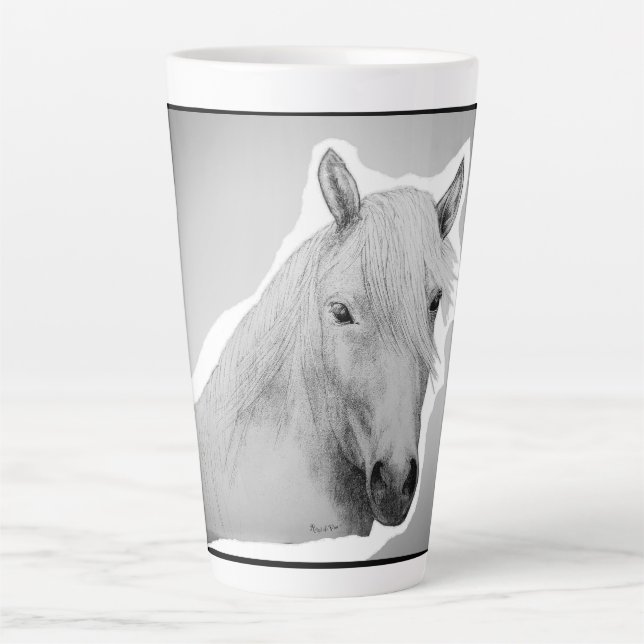 Latte Cheval, tasse de café (Devant)