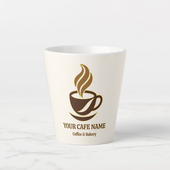 Latte Conception de tasse de café ouverture de café modi (Devant)