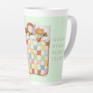 Latte Couvre-lit COZY QUILT Tasse Cocoa Tall - Vert