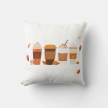 Latte d'automne et Coussin Citrouille