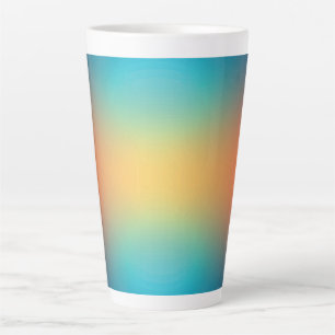Latte dégradé de forme libre sur tasse