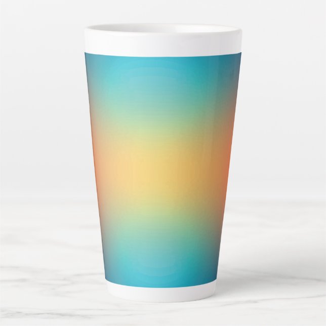 Latte dégradé de forme libre sur tasse (Devant)
