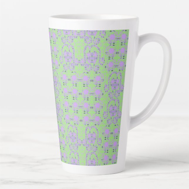 Latte Fleurs De Bulbe Et Tasse Fleurs De Branches (Droite)
