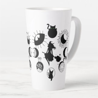 Latte Grosse tasse en latte, café, goth