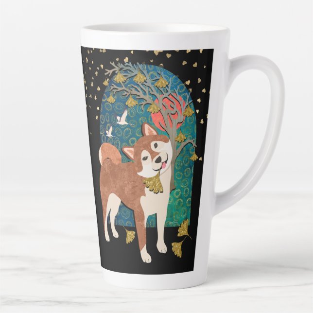 Latte ICHO    SHIBAwrap autour de la tasse design (Droite)