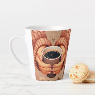 Latte le café est un câlin dans une tasse