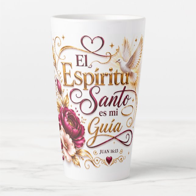 Latte Le Saint-Esprit est mon Guide | Tasse Chrétienne (Devant)