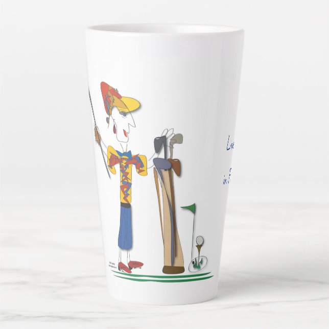 Latte 'Libby' - Vivez votre vie en pleine voile ! Tasse  (Devant)
