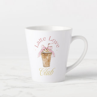 Latte Love Club Latte Mug - Jolie Coquette Design
