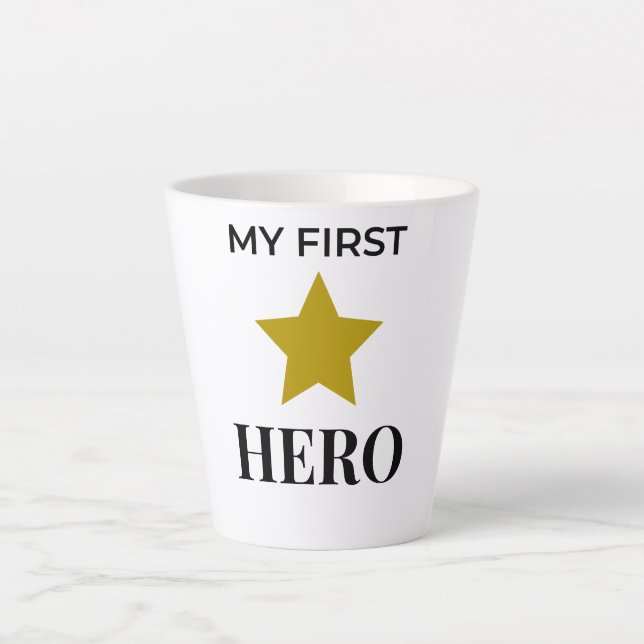Latte Ma première tasse de café Héros – Cadeau significa (Devant)