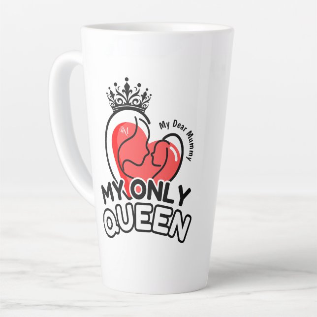 Latte Mug 17oz : Ma seule reine (Angle gauche)