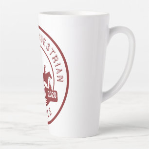 Latte Mug avec le logo de l'OET 50 ans en noir et 