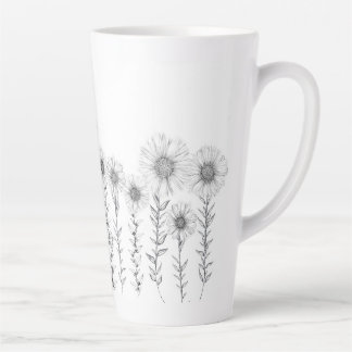 Latte Mug Daisy Floral