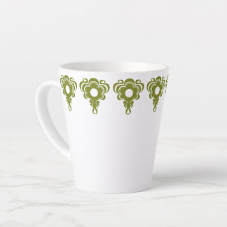Latte Mug dans la simplicité rétro 2 - Olive