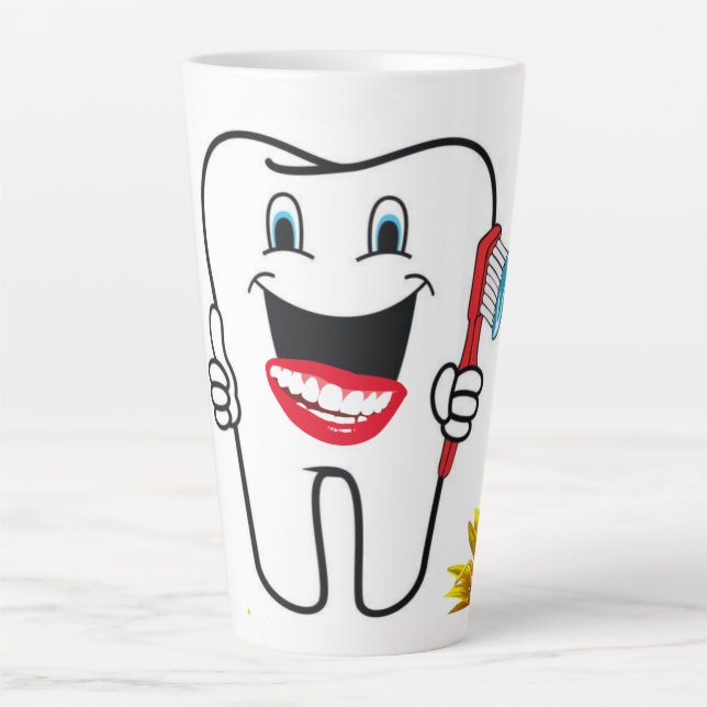 Latte Mug Dentiste De Tournesol (Devant)