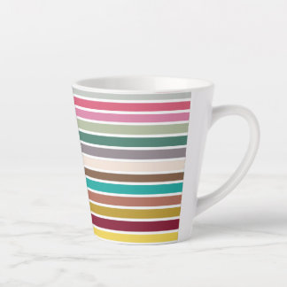 Latte Mug du Motif de bande rétro