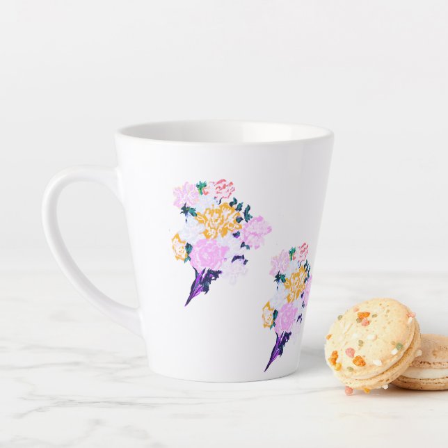 Latte Mug : Fleurs de printemps (En situation)