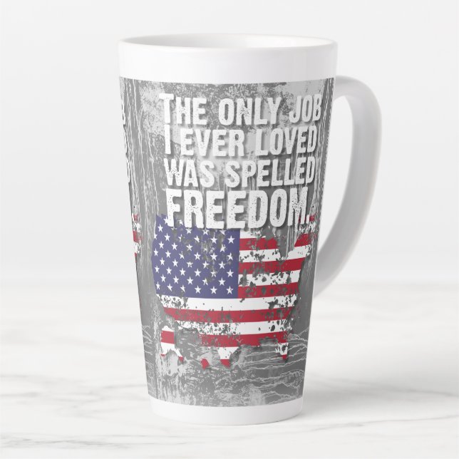 Latte Mug – Freedom Job (Angle droit)
