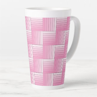 Latte Mug - Pink Shaded Ribbon Weight