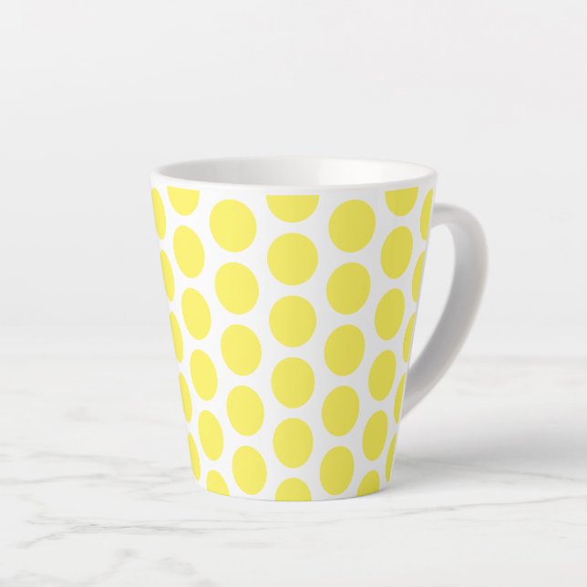 Latte Mug Pois Latte Mug (Angle droit)