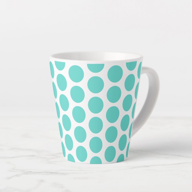 Latte Mug Pois Latte Mug (Angle droit)