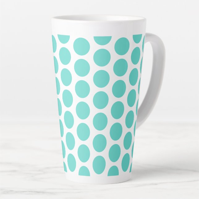 Latte Mug Pois Latte Mug (Angle droit)