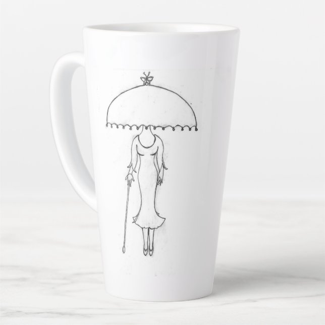 Latte Mug - Qui Portez-Vous ? (Angle gauche)