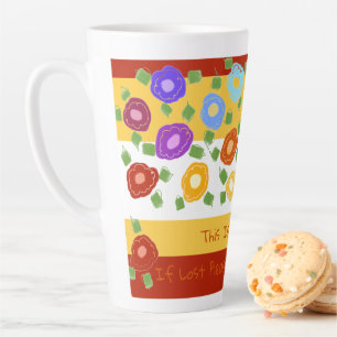 Latte Mug Si Perdu Veuillez Retourner