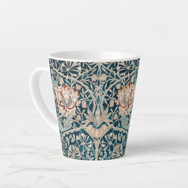 LATTE MUG : WILLIAM MORRIS : HONEYSUCKLE (Angle gauche)