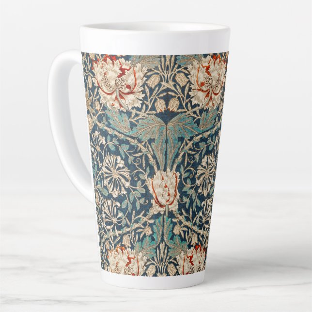 LATTE MUG : WILLIAM MORRIS : HONEYSUCKLE (Angle gauche)